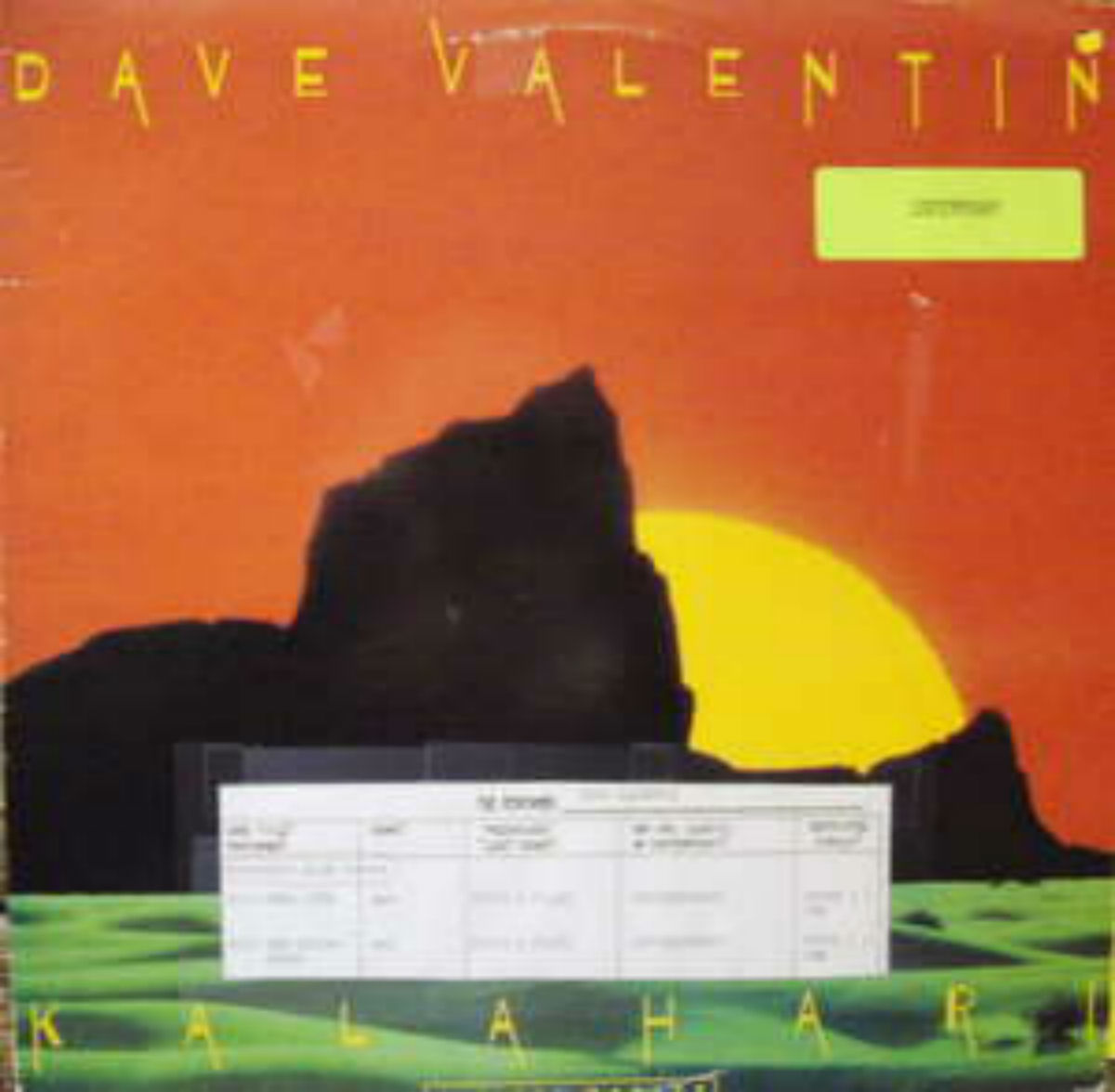 Dave Valentin / Kalahari