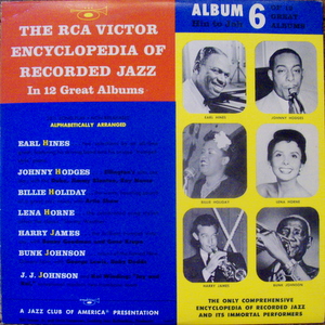 Earl Hines, Johnny Hodges, Billie Holiday, Harry James, Etc. / RCA Victor Encyclopedia Of Recorded Jazz: Album 6 10"