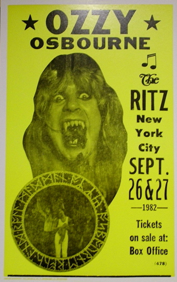 Ozzy Osbourne / Ritz New York