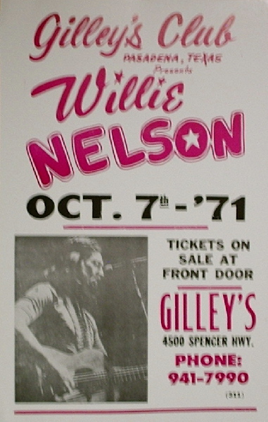 Willie Nelson / Giley's Club 1971