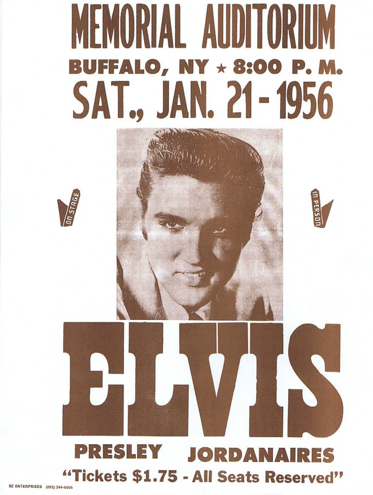 Elvis Presley / Concert Poster Buffalo '56