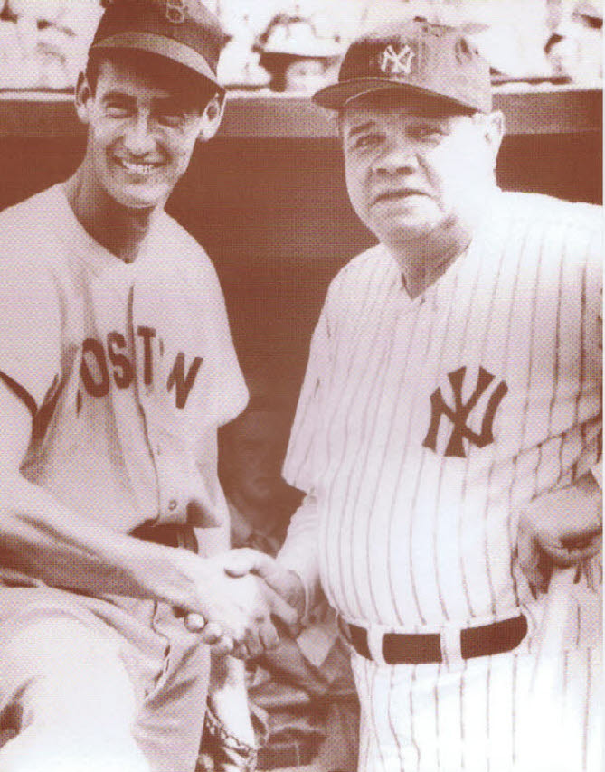 Ted Williams and Babe Ruth / Shaking Hands